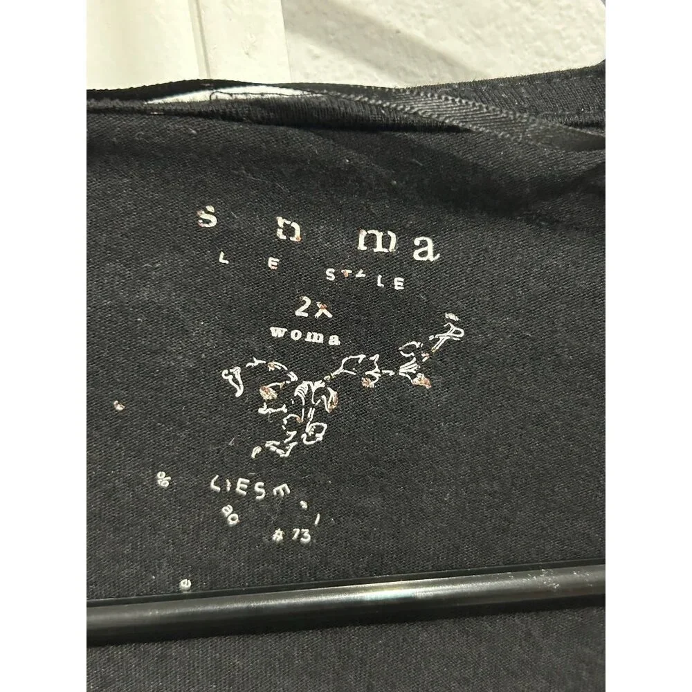 Sonoma Womens Black Hooded Cardigan Size 2X - Picture 5 of 9